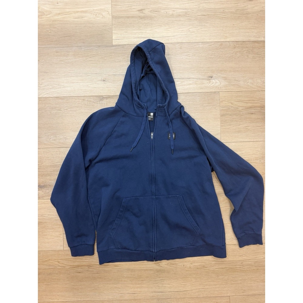 Under Armour Rival Fleece Hoodie Mens 2XL Navy Blue Full Zip 1320737 XXL